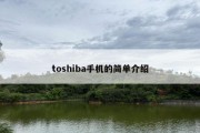 toshiba手机的简单介绍