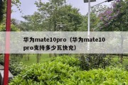 华为mate10pro（华为mate10pro支持多少瓦快充）