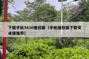 下载手机5830播放器（手机播放器下载安卓版推荐）