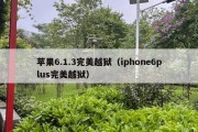 苹果6.1.3完美越狱（iphone6plus完美越狱）