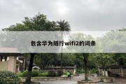 包含华为随行wifi2的词条