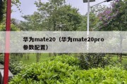 华为mate20（华为mate20pro参数配置）