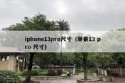 iphone13pro尺寸（苹果13 pro 尺寸）