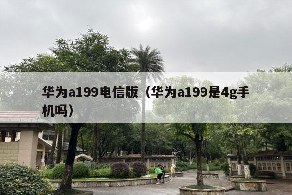 华为a199电信版（华为a199是4g手机吗）