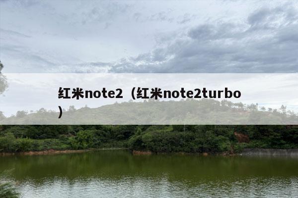 红米note2（红米note2turbo）