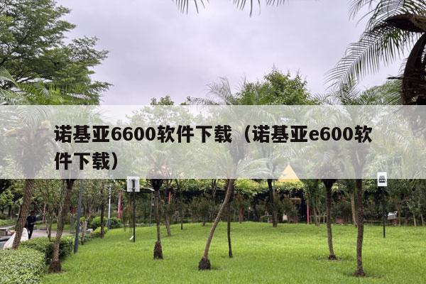 诺基亚6600软件下载（诺基亚e600软件下载）