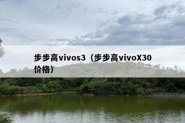 步步高vivos3（步步高vivoX30价格）