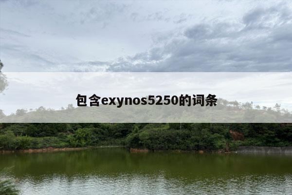 包含exynos5250的词条