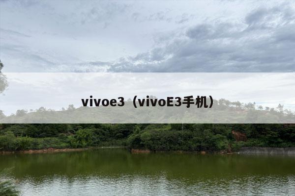 vivoe3（vivoE3手机）