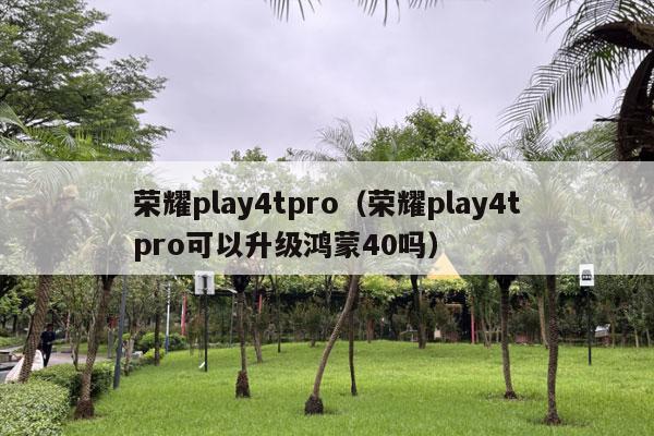 荣耀play4tpro（荣耀play4tpro可以升级鸿蒙40吗）