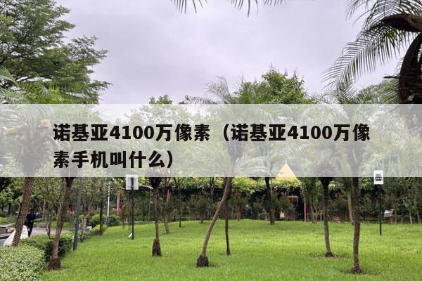 诺基亚4100万像素（诺基亚4100万像素手机叫什么）