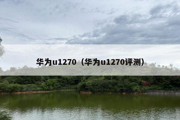 华为u1270（华为u1270评测）