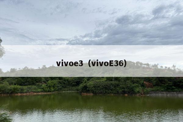 vivoe3（vivoE36）