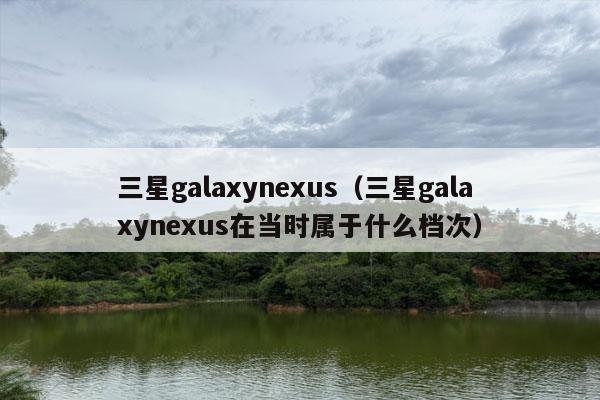 三星galaxynexus（三星galaxynexus在当时属于什么档次）