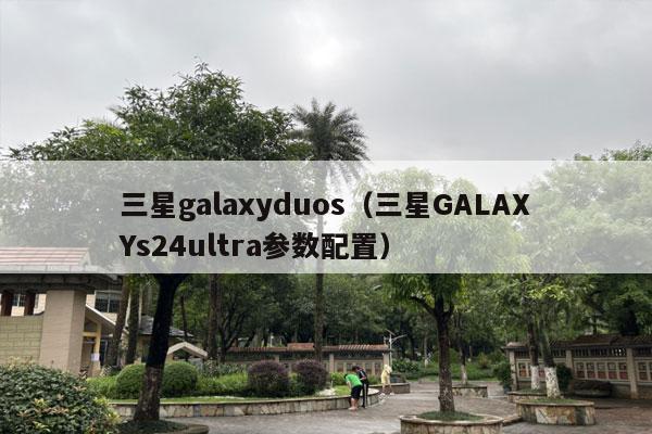 三星galaxyduos（三星GALAXYs24ultra参数配置）