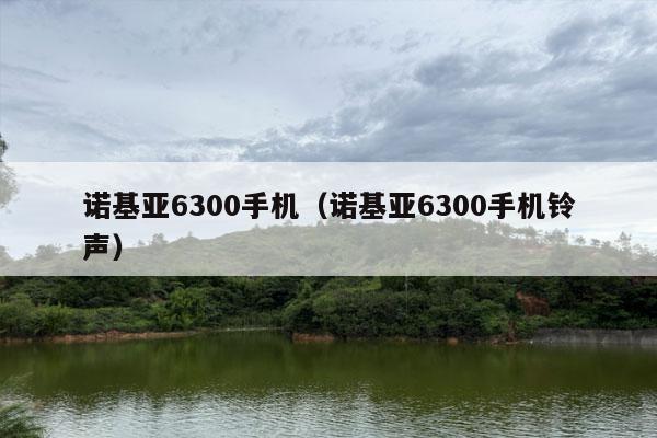 诺基亚6300手机（诺基亚6300手机铃声）