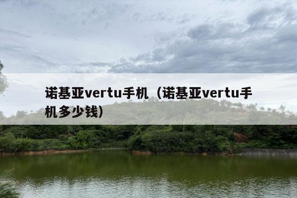 诺基亚vertu手机（诺基亚vertu手机多少钱）