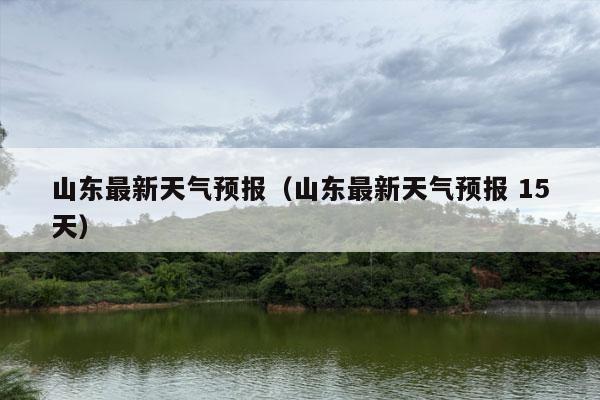 山东最新天气预报（山东最新天气预报 15天）