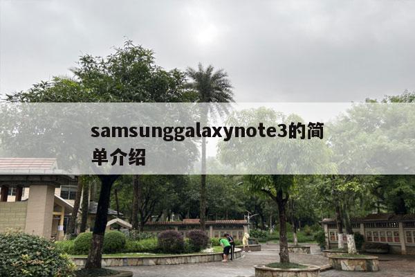 samsunggalaxynote3的简单介绍