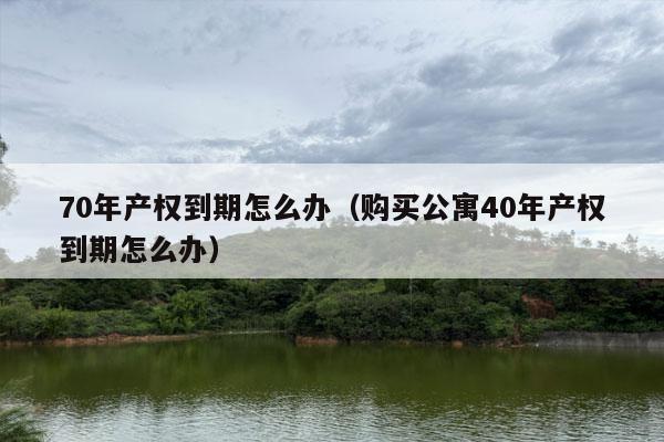 70年产权到期怎么办（购买公寓40年产权到期怎么办）