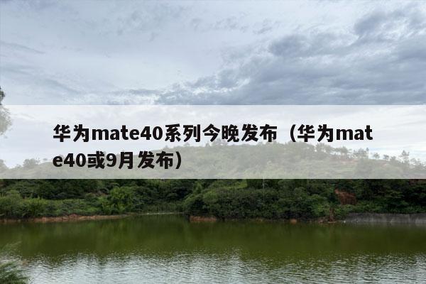 华为mate40系列今晚发布（华为mate40或9月发布）