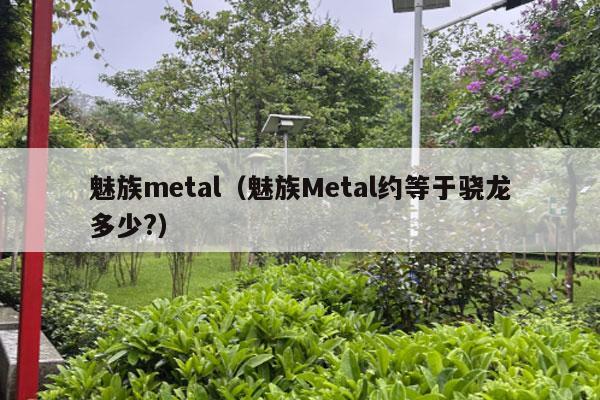 魅族metal（魅族Metal约等于骁龙多少?）