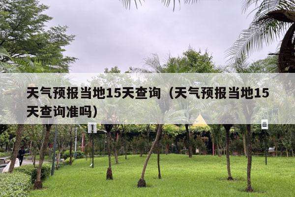 天气预报当地15天查询（天气预报当地15天查询准吗）