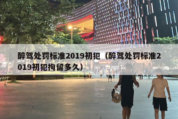 醉驾处罚标准2019初犯（醉驾处罚标准2019初犯拘留多久）