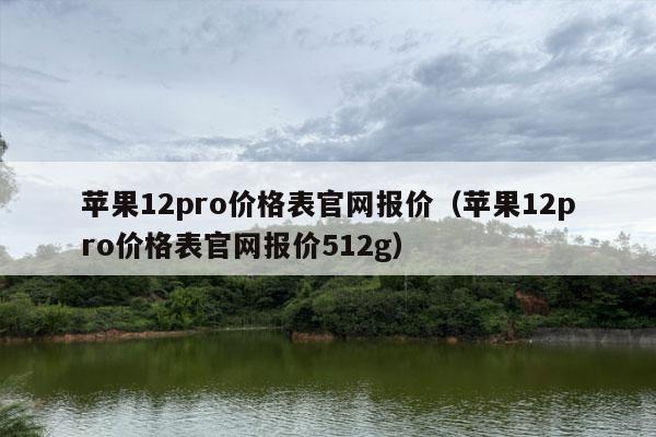 苹果12pro价格表官网报价（苹果12pro价格表官网报价512g）