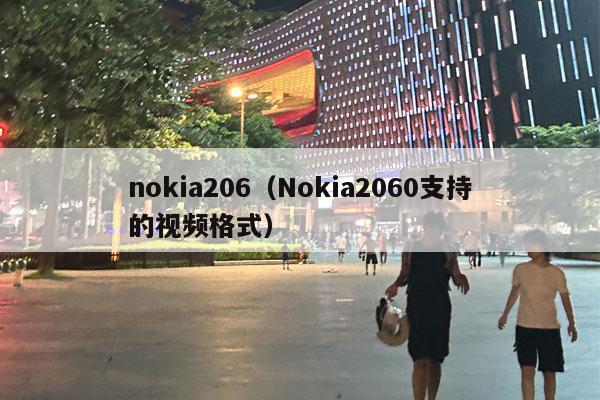 nokia206（Nokia2060支持的视频格式）