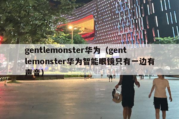 gentlemonster华为（gentlemonster华为智能眼镜只有一边有声音）