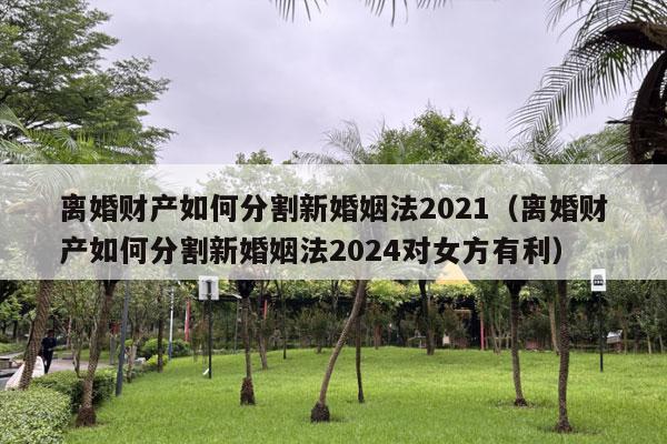 离婚财产如何分割新婚姻法2021（离婚财产如何分割新婚姻法2024对女方有利）