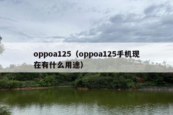 oppoa125（oppoa125手机现在有什么用途）