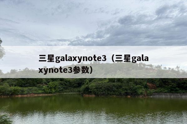 三星galaxynote3（三星galaxynote3参数）