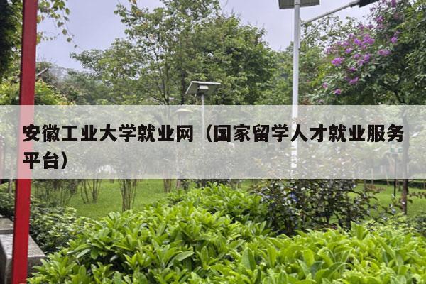 安徽工业大学就业网（国家留学人才就业服务平台）